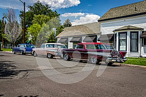 Three 1957 Chevrolet Nomad Station Wagons
