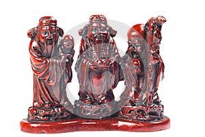 Three Chinese lucky gods, Fu Lu Shou. (Hock Lok Siew)