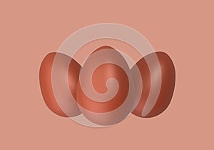 Three Chocolate Easter Eggs, sweet eastertime