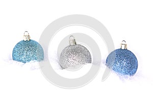 Three Christmas Bulbs