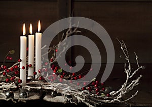 Three Christmas Candles