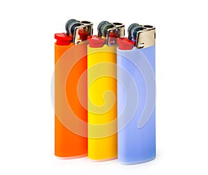 Three cigarette lighters