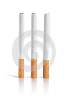 Three cigarettes Isolated (Path)