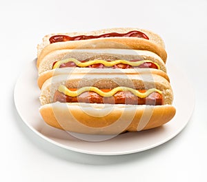 Three Classic Hotdogs