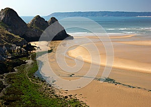 Three Cliffs Bay, Gower Penninsular, South Wales, UK