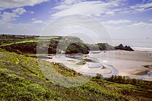 Three Cliffs Bay Wales