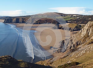 Three Cliffs Beach & Bay, The Gower