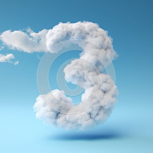 Three Clouds Shaped Like The Number Three - Stunning 4k Octane Rendering