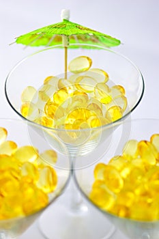 Three cod oil liver martinis