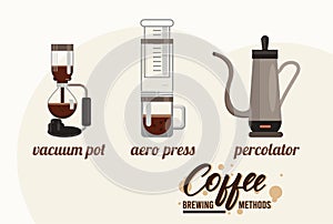 Three coffee brewing methods bundle