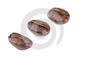 Three coffee grains