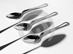 Three coffee spoons