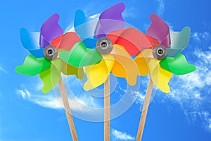 Three color pinwheel
