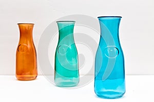 Three Colored Bottles
