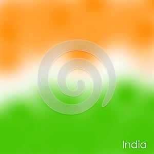 Three colors of Indian flag