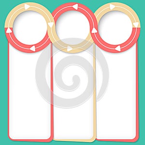 Three connected frames