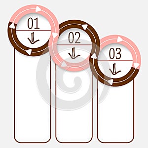 Three connected frames