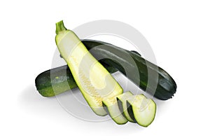 Three courgettes