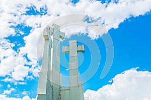 Three Crosses Hill in Vilnius, Lithuania...IMAGE