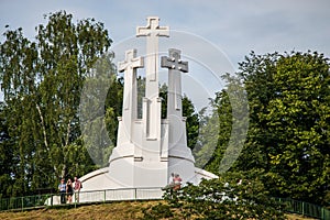 Three crosses hill in Vilnius