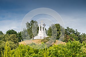 Three crosses hill in Vilnius