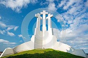 Three crosses monument. Vilnius, Lithuania