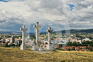 Three crosses at Nitra calvary