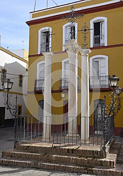 Three crosses Plaza in Seville