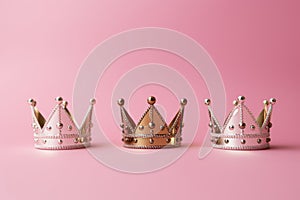 Three crowns as a symbol of the celebration of the Day of the Three Kings photo