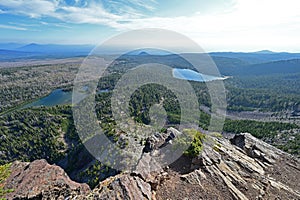 Three Crrek Lake and surroundings, Oregon.