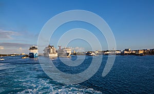 Three Cruise Ships