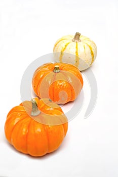 Three Decorative Pumpkins