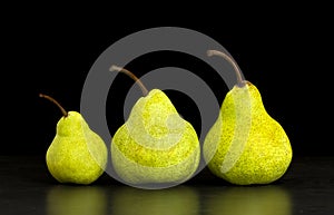 Three delecious pears