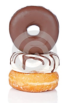 Three delicious donuts