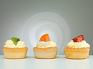 Three delicious tarts