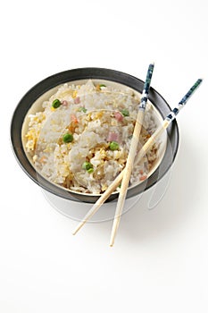 Three delights chinese rice photo