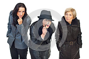 Three detectives women photo
