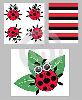 Three different patterns