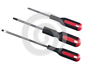 Three different screwdrivers