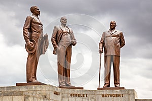 Three Dikgosi tribal chiefs Monument, central business district, Gaborone photo