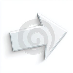 3D arrow marker. AI generate