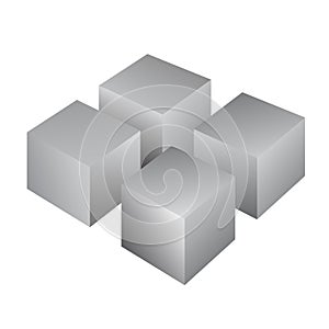 Three dimensional cube