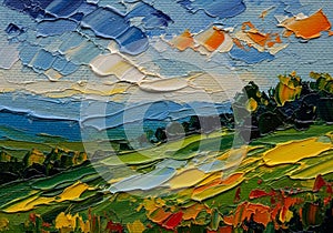 Three-dimensional effect, emphasizing the richness of color and