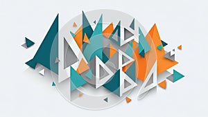 Three dimensional effect on a light gray background emphasizing