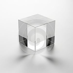 Three-dimensional effect. The minimalistic background emphasizes the