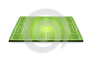 Three-dimensional football green field