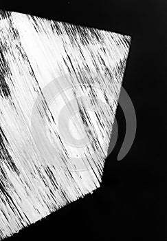 Three-dimensional object of an open plane abstract graphic. Profit