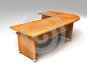 Three dimensional office desk