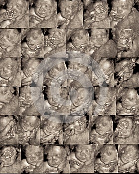 Three dimensional sonogram photo