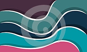 Three dimensional style background vector design